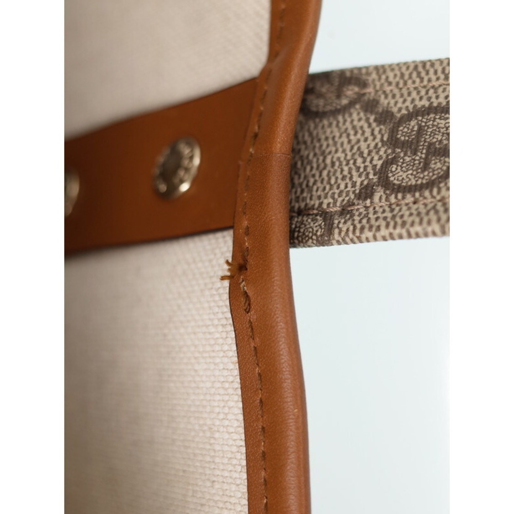 Gucci handbag beige brown GG canvas tote bag - Picture 5 of 9